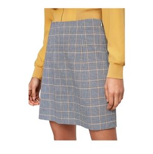 Plaid A-line Babiton Skirt